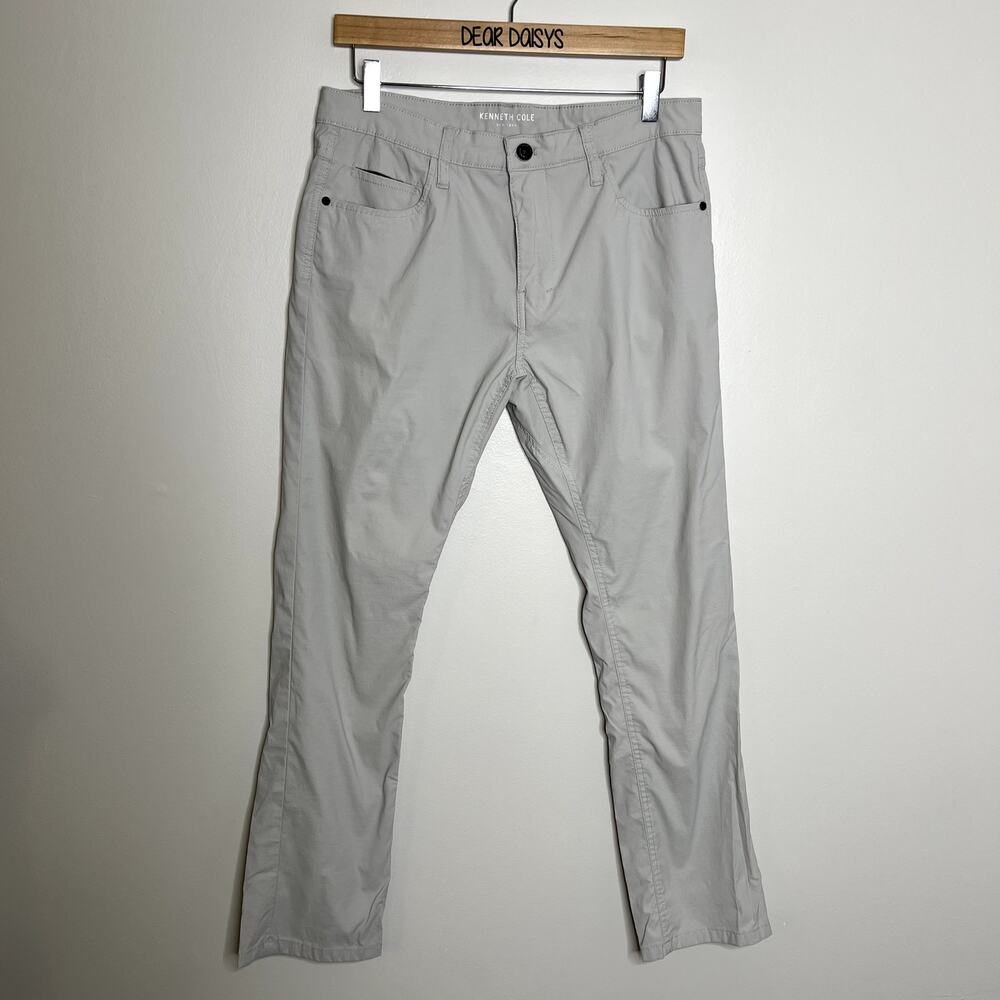 Kenneth Cole Beige Straight Dress Pants